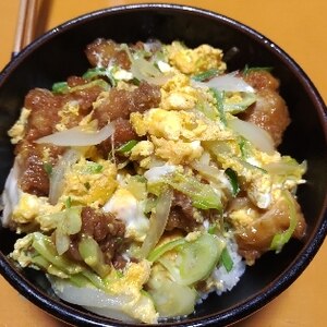 リメイク☆鶏の唐揚げで作る親子丼